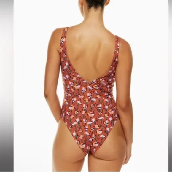 NWT Babaton Aritzia V-Neck One Piece Swimsuit - Picture 2 of 13
